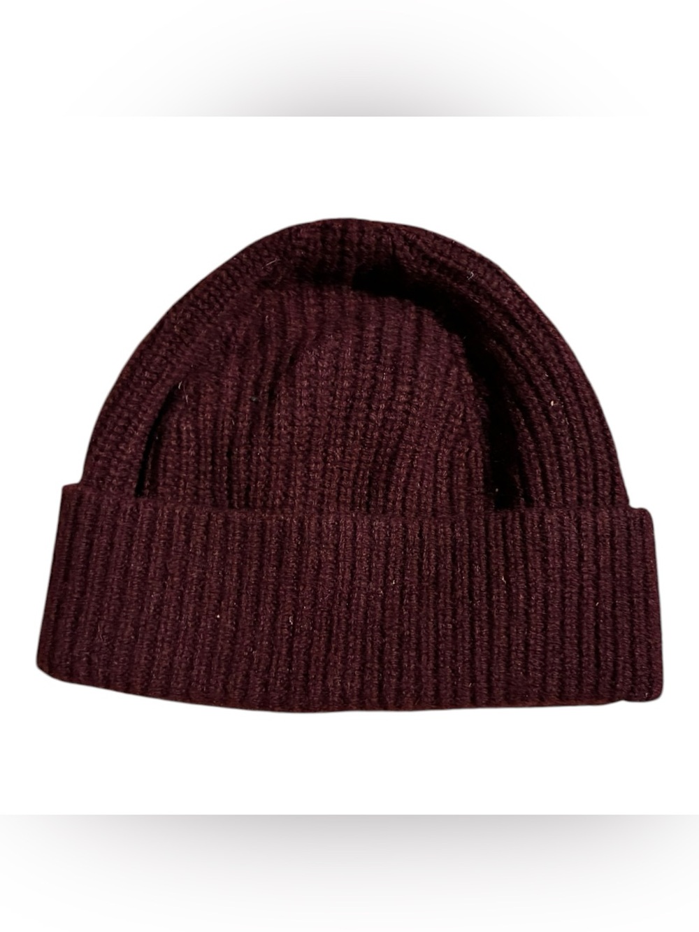 Quince Women's Burgundy Mongolian Cashmere Ribbed Beanie
